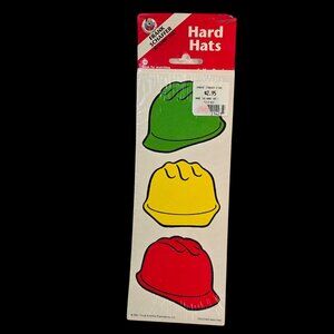 Vintage 2001 Frank Schaffer Hard Hat Name Tags 36 Pack Teacher Classroom Decor